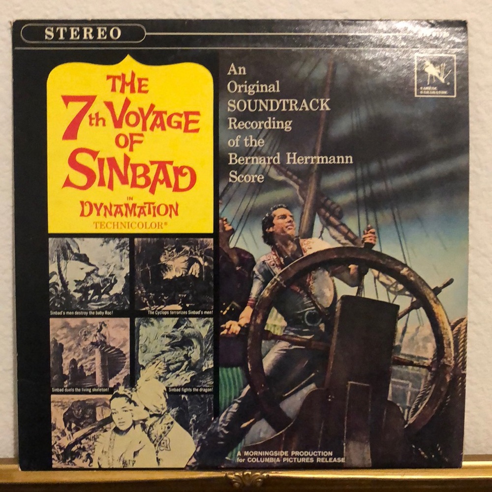 Bernard Herrmann The 7th Voyage of Sinbad Original Soundtrack Vinyl Lp '80